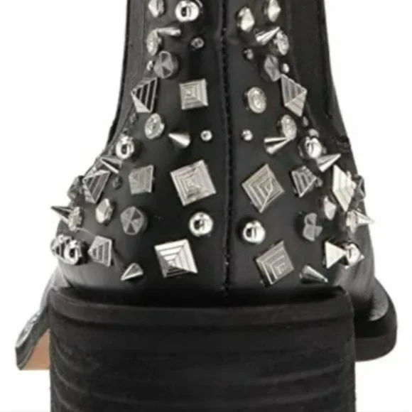 Sam Edelman Black Dover Embellished Chelsea Bootie Black -8.5 - Picture 4 of 11